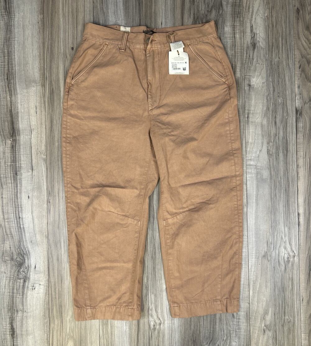 American Eagle AE77 Barrel Jeans Womens Size 10 Short Terracotta High Rise NEW